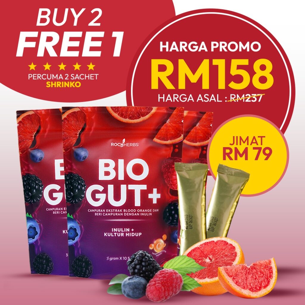 BIOGUT+ PREBIOTIK DAN PROBIOTIK