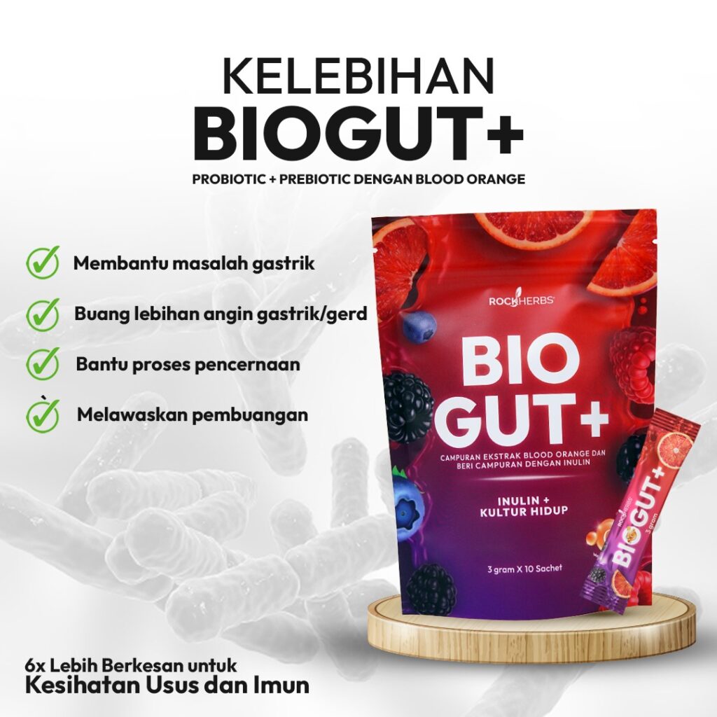 BIOGUT+ PREBIOTIK DAN PROBIOTIK