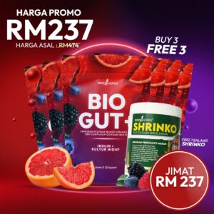 BIOGUT+ PREBIOTIK DAN PROBIOTIK
